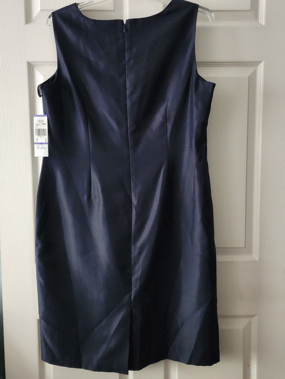 Le Suit Women's Navy Blue Jacket And Dress. - Picture 7 of 16